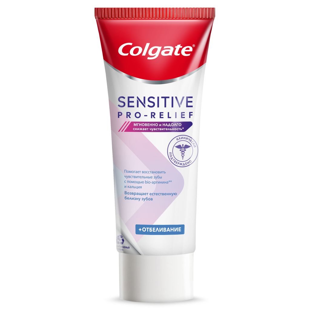 Colgate Sensitive Pro-Relief + отбеливание, паста зубная, 75 мл, 1 шт.
