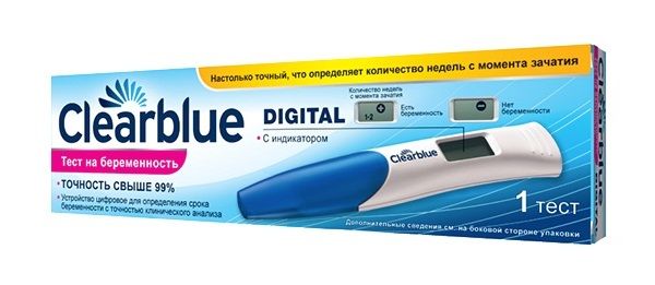 фото упаковки ClearBlue digital Тест на беременность цифровой