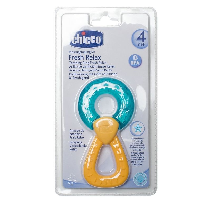 фото упаковки Chicco игрушка-прорезыватель с водой Fresh relax Кольцо 4м+