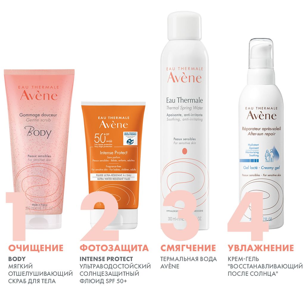 Avene Intense Protect Флюид ультра-водостойкий солнцезащитный, SPF50, 150 мл, 1 шт.