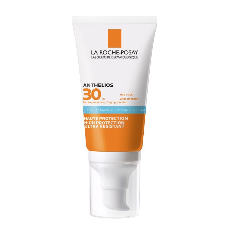 La Roche-Posay Anthelios SPF30 увлажняющий крем для лица и кожи вокруг глаз, крем для лица, для нормальной, сухой и чувствительной кожи, 50 мл, 1 шт.