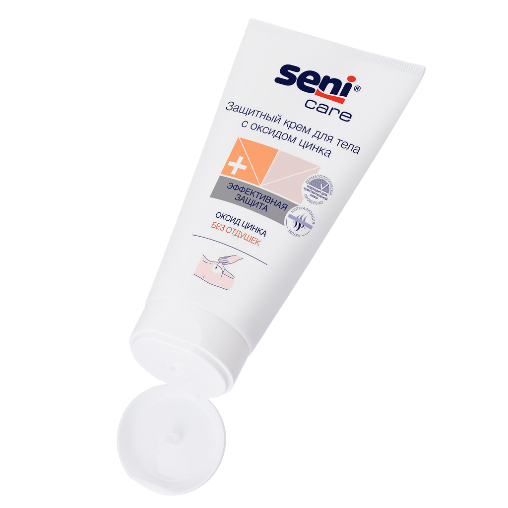 Seni Care Крем для тела защитный с оксидом цинка, крем для тела, 200 мл, 1 шт.