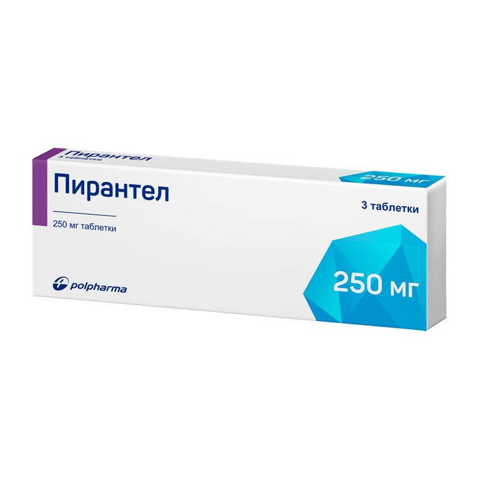 Пирантел, 250 мг, таблетки, 3 шт.