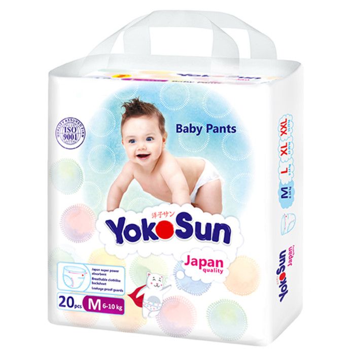 Yokosun Подгузники-трусики детские, M, 6-10 кг, 20 шт.