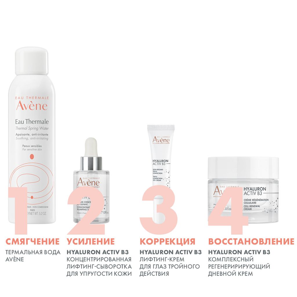 Avene Hyaluron Active B3 Крем комплексный дневной, крем, регенерирующий, 50 мл, 1 шт.