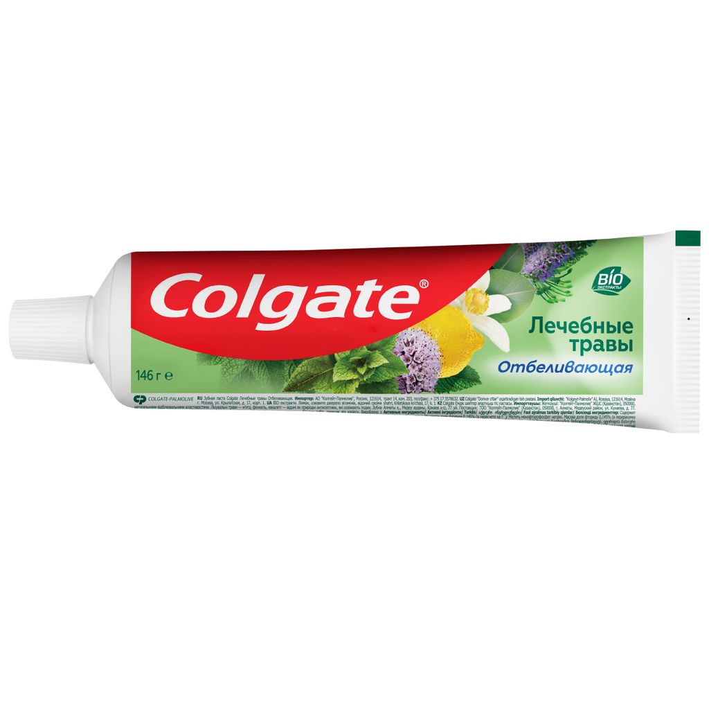 Colgate Лечебные травы Отбеливающая зубная паста, паста зубная, 100 мл, 1 шт.