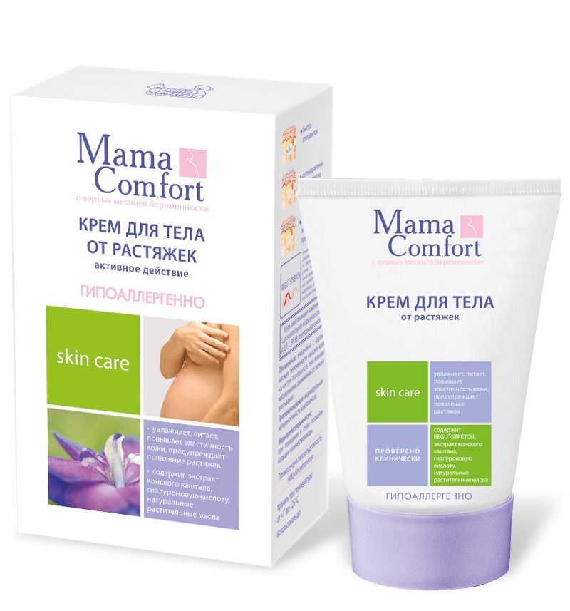 фото упаковки Mama Comfort Крем для тела от растяжек