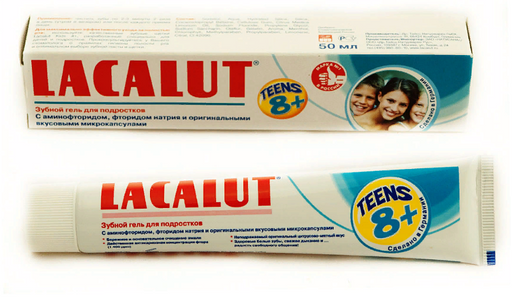 Lacalut Teens зубной гель 8+, паста-гель, 50 мл, 1 шт.