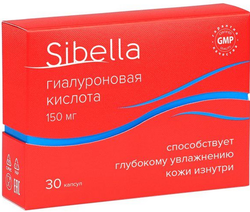 Sibella Гиалуроновая кислота, капсулы, 0,34 г, 30 шт.