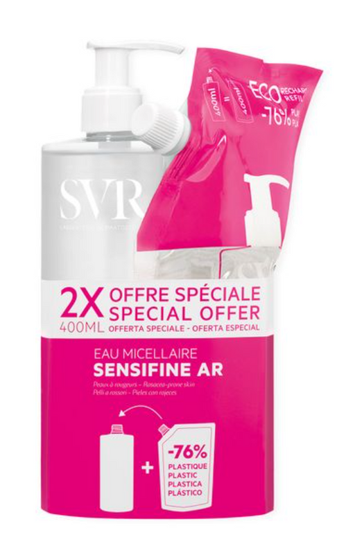 SVR Sensifine AR Вода мицеллярная, мицеллярная вода, 400 мл, 2 шт.