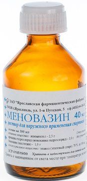 Меновазин, раствор для наружного применения спиртовой, 40 мл, 1 шт.