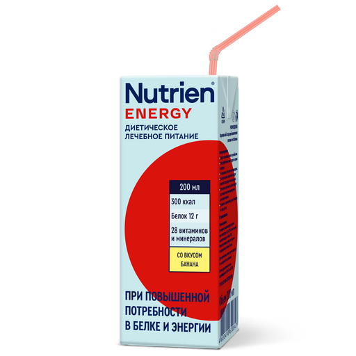 Nutrien Energy, смесь жидкая, со вкусом банана, 200 мл, 1 шт.