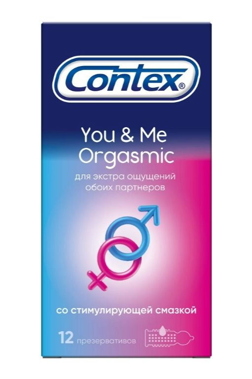 Презервативы Contex You&Me Orgasmic, презервативы, 12 шт.