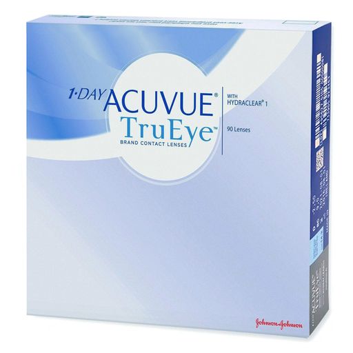 1-Day Acuvue TruEye Линзы контактные Однодневные, BC=8.5 d=14.2, D(-6.50), стерильно, 90 шт.